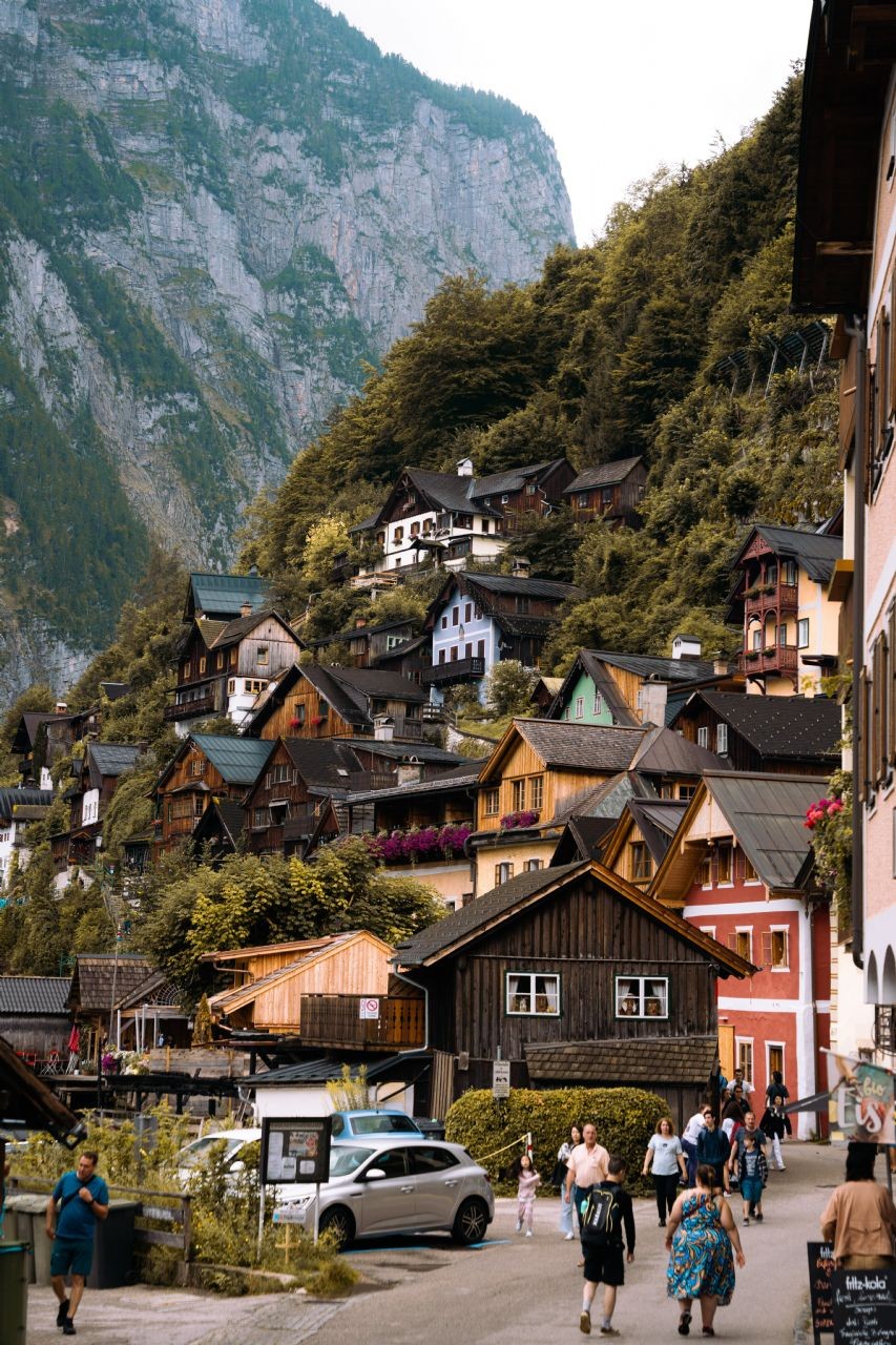 Hallstatt is a popular tourist destination, and it can get crowded during the peak season