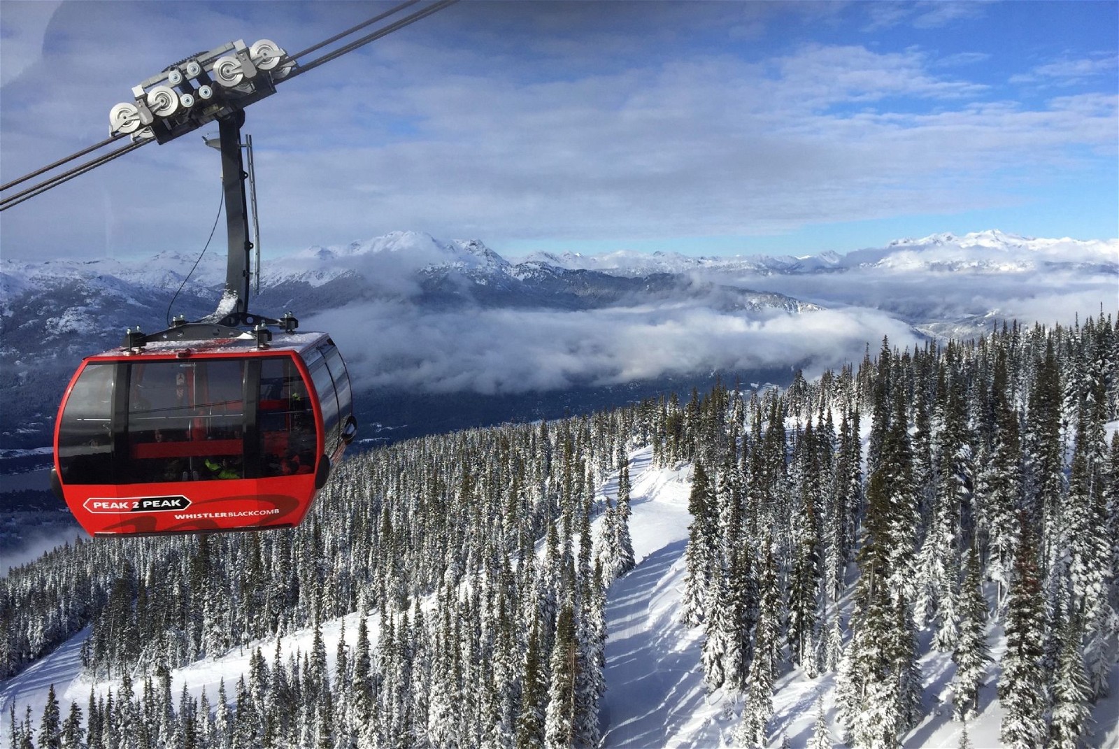 Whistler, located in British Columbia, Canada, is a popular winter vacation destination.