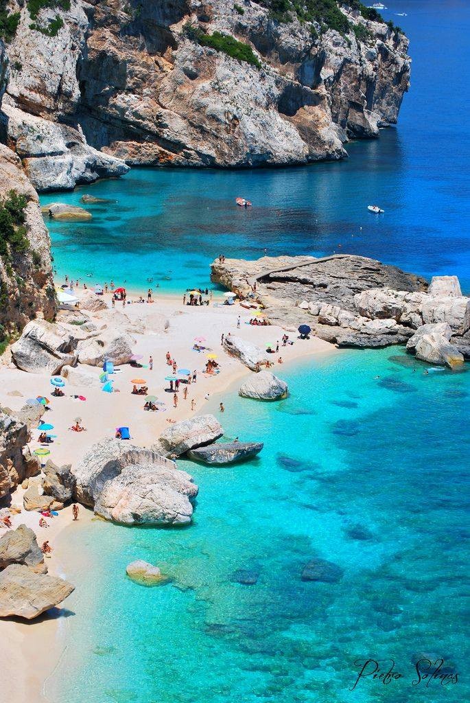 Cala Mariolu, situated in the Gulf of Orosei on the northeastern coast of Sardinia, is another unique beach.