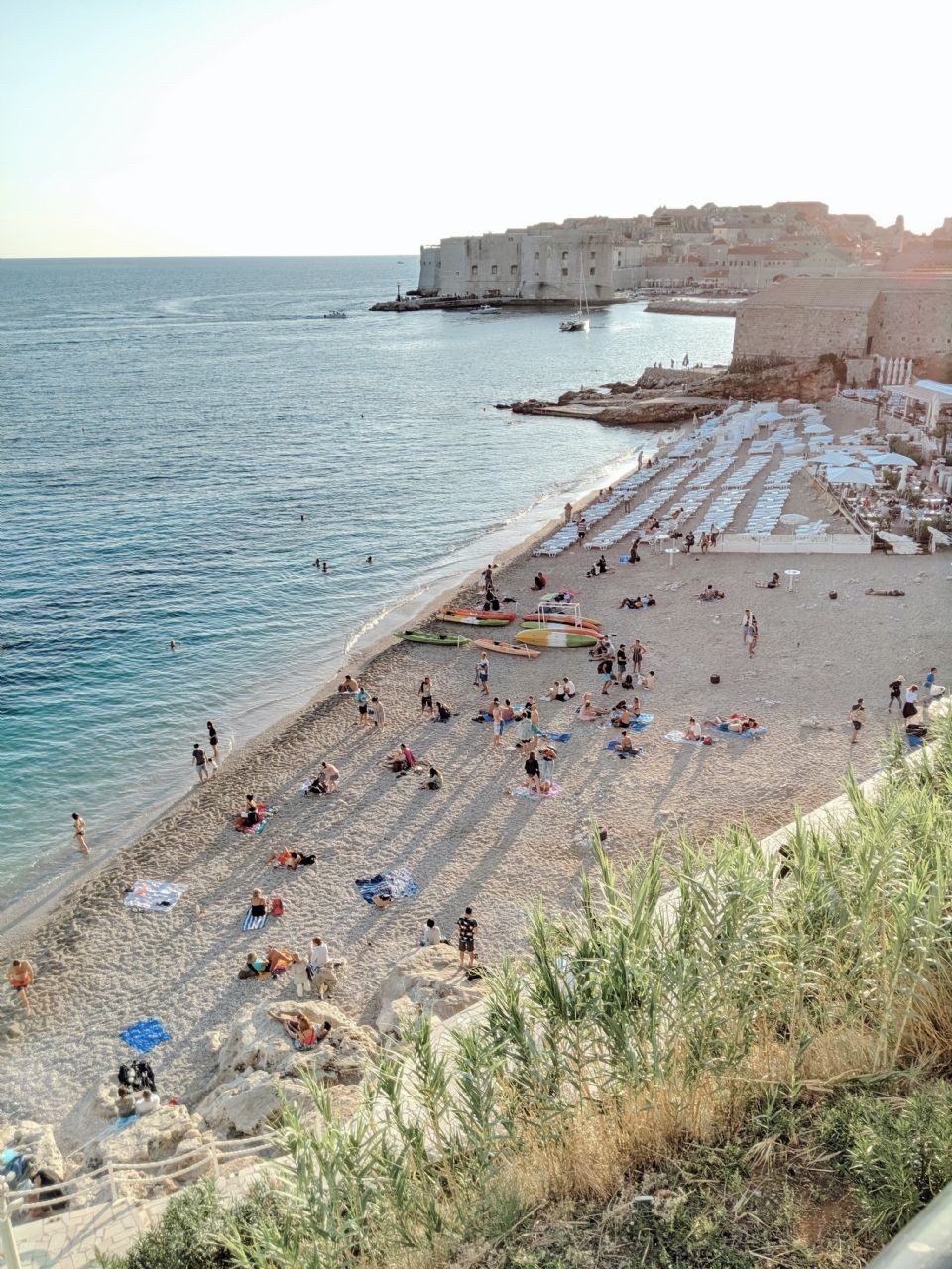 The beaches in Dubrovnik