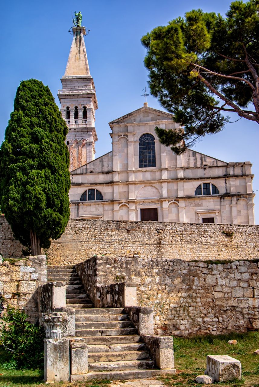 The Church of St. Euphemia is a famous landmark in Rovinj, Croatia