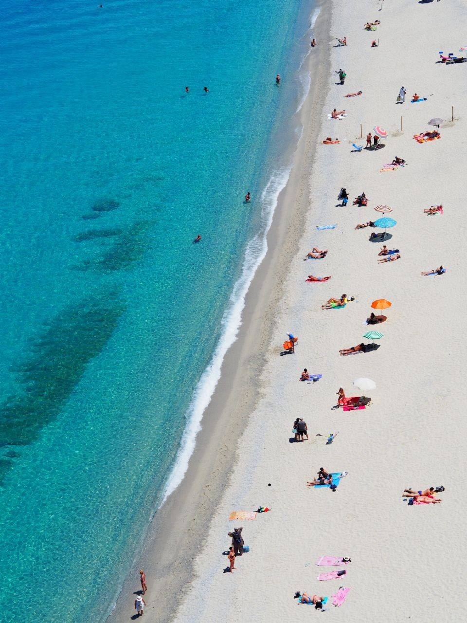 Fontone Bianca Beach Coast of Sardinia, Italy.