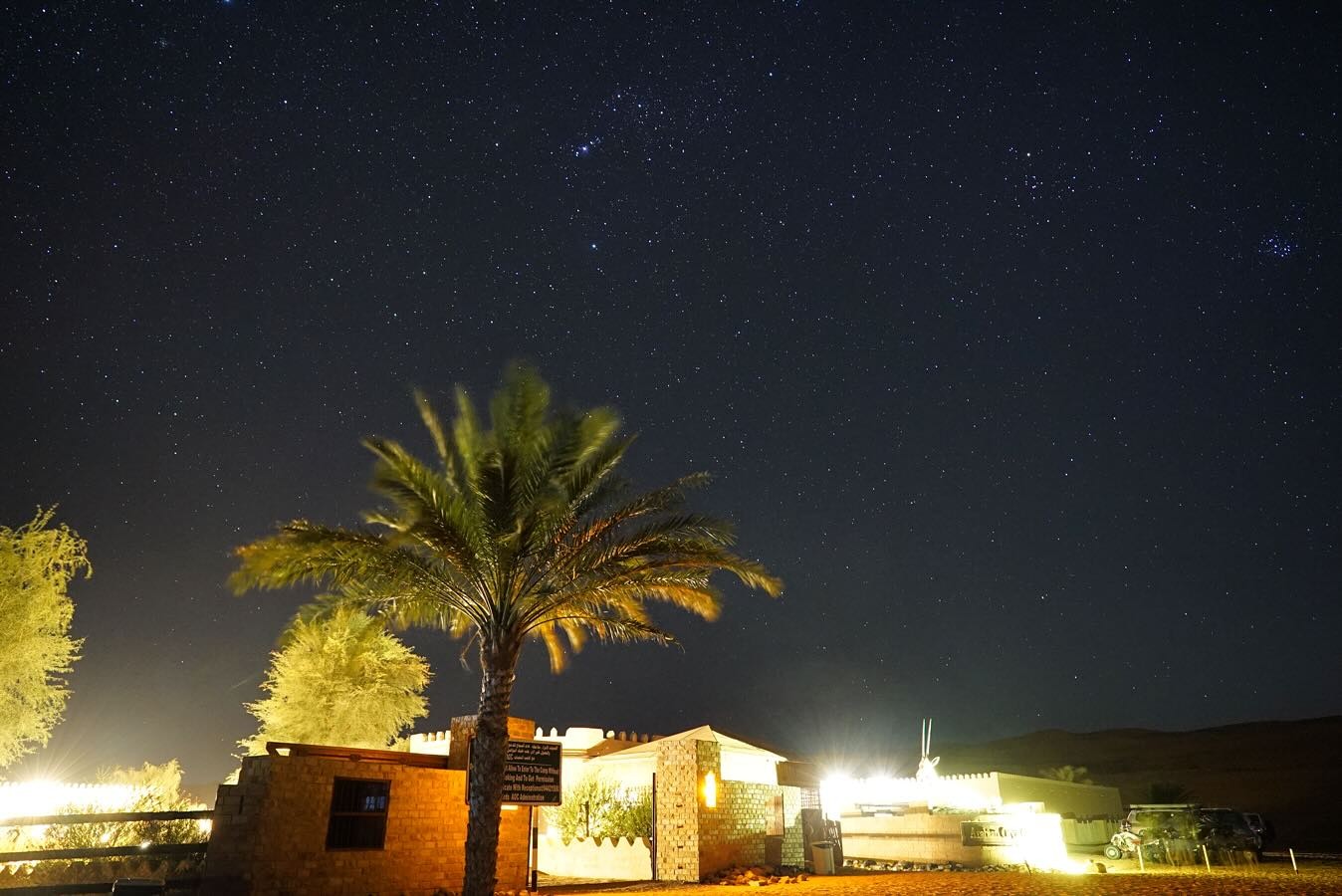 The desert's lack of light pollution provides the perfect canvas for stargazing. 