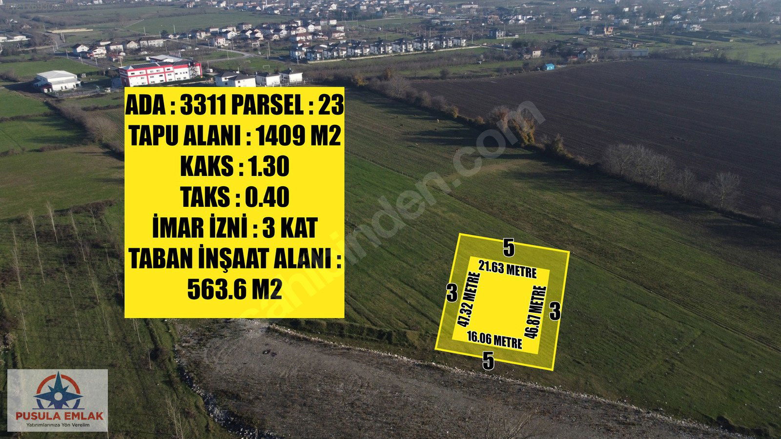 Satılık Arsa 9,800,000 TL