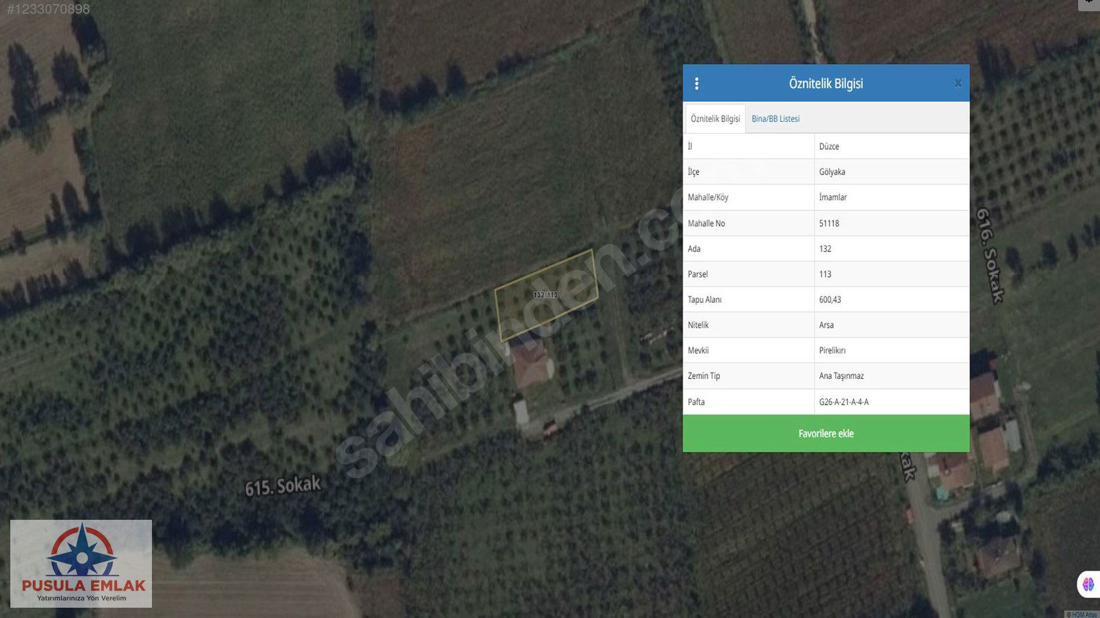 Satılık Arsa 1,480,000 TL