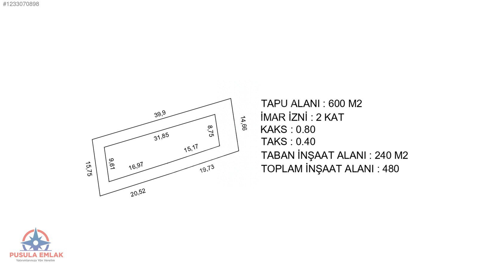 Satılık Arsa 1,480,000 TL