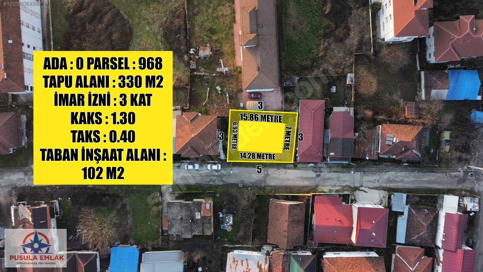 Satılık Arsa 3,400,000 TL