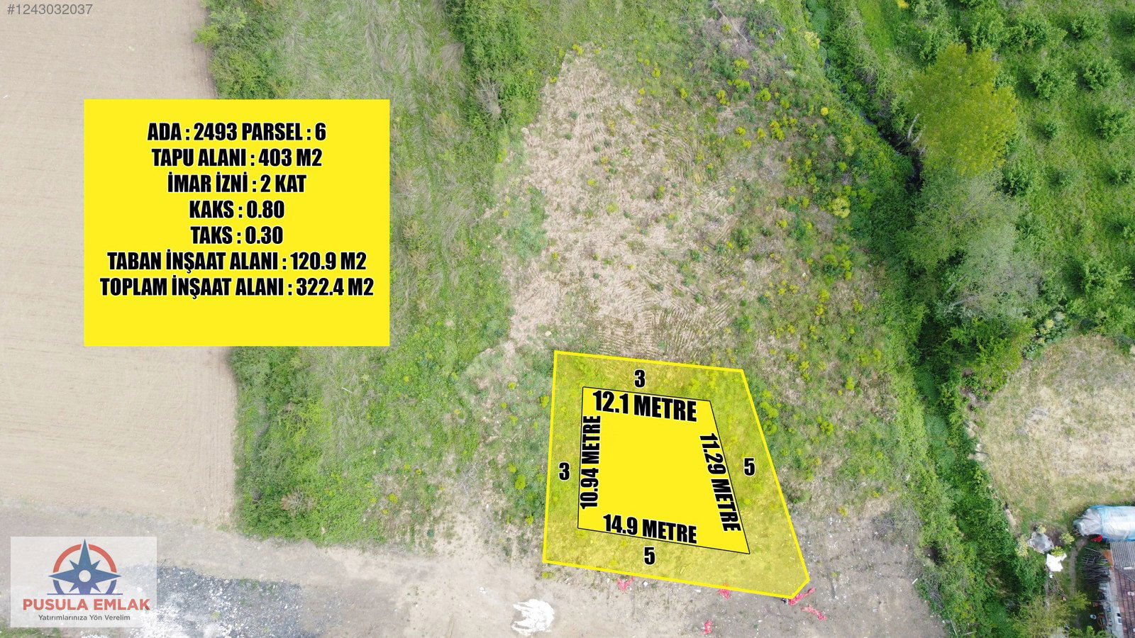 Satılık Arsa 6,250,000 TL
