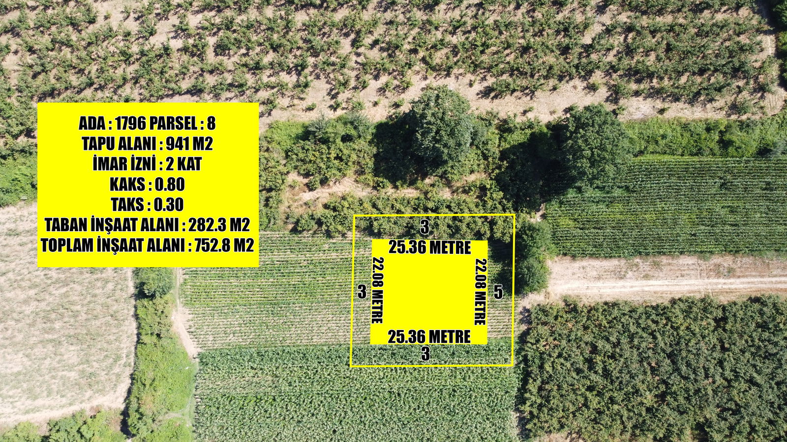 Satılık Arsa 7,250,000 TL