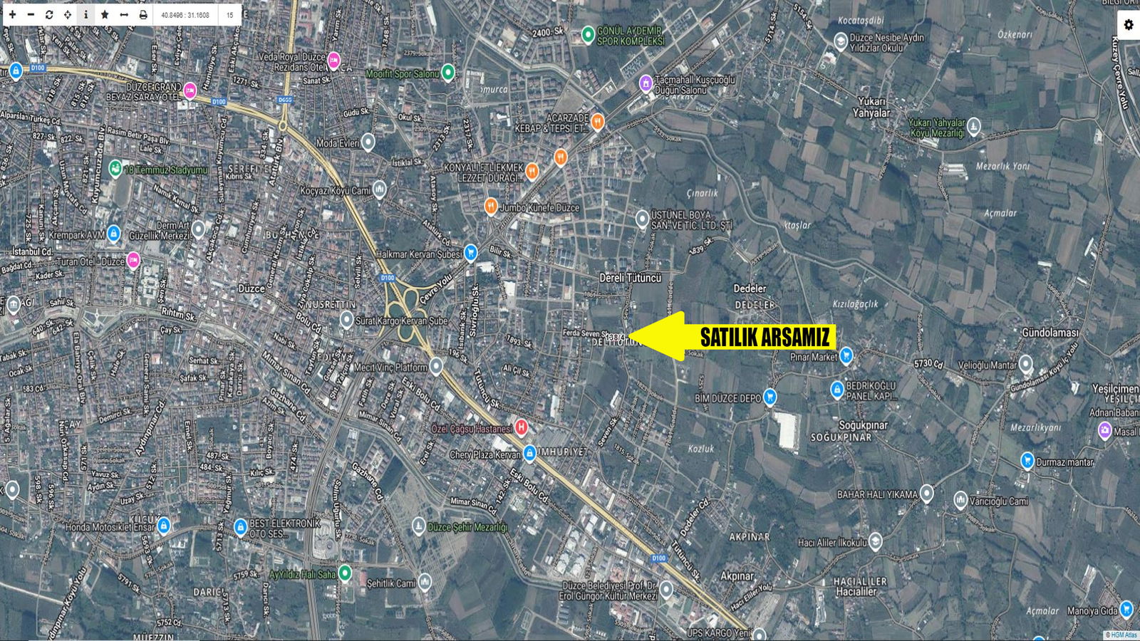 Satılık Arsa 3,100,000 TL