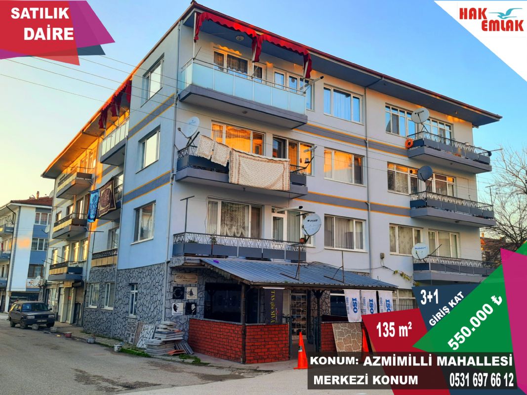 Satılık Daire 550,000 TL