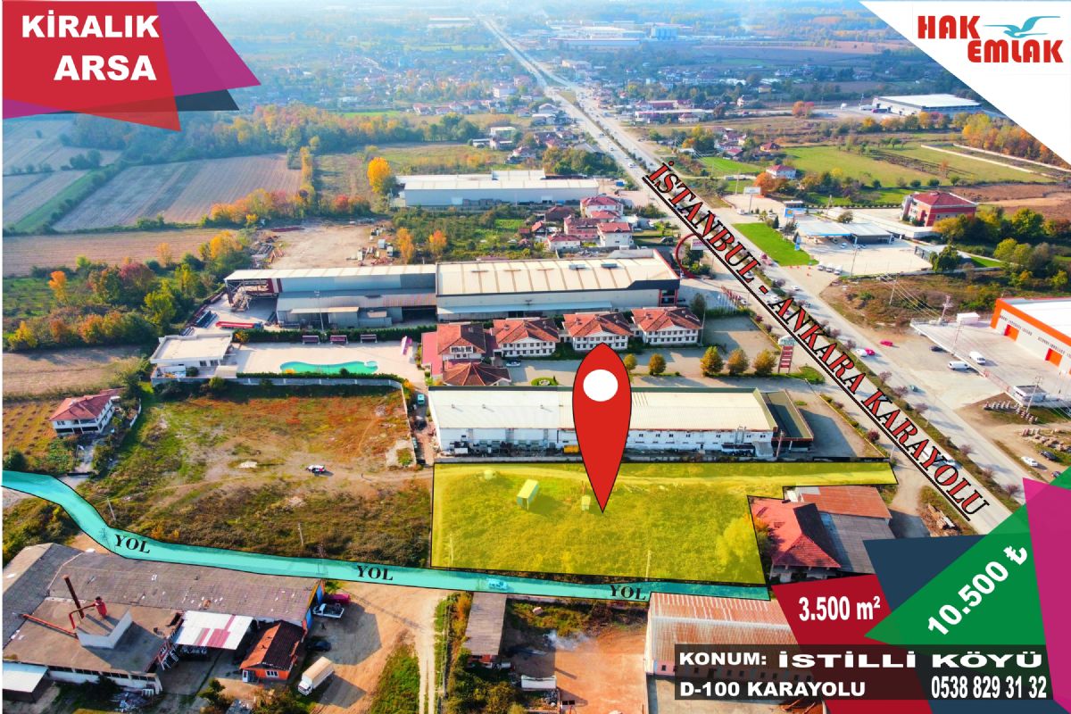Kiralık Arsa 10,500 TL