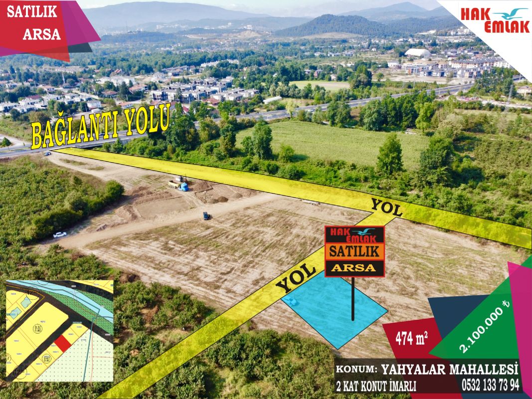 Satılık Arsa 2,100,000 TL