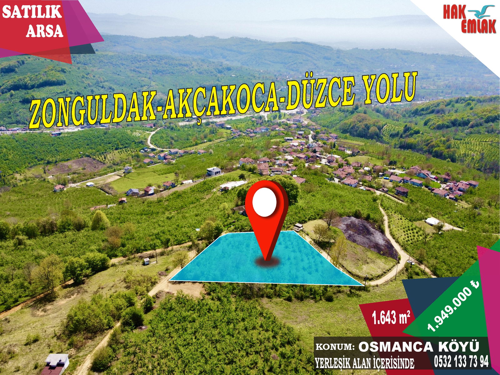 Satılık Arsa 1,949,000 TL
