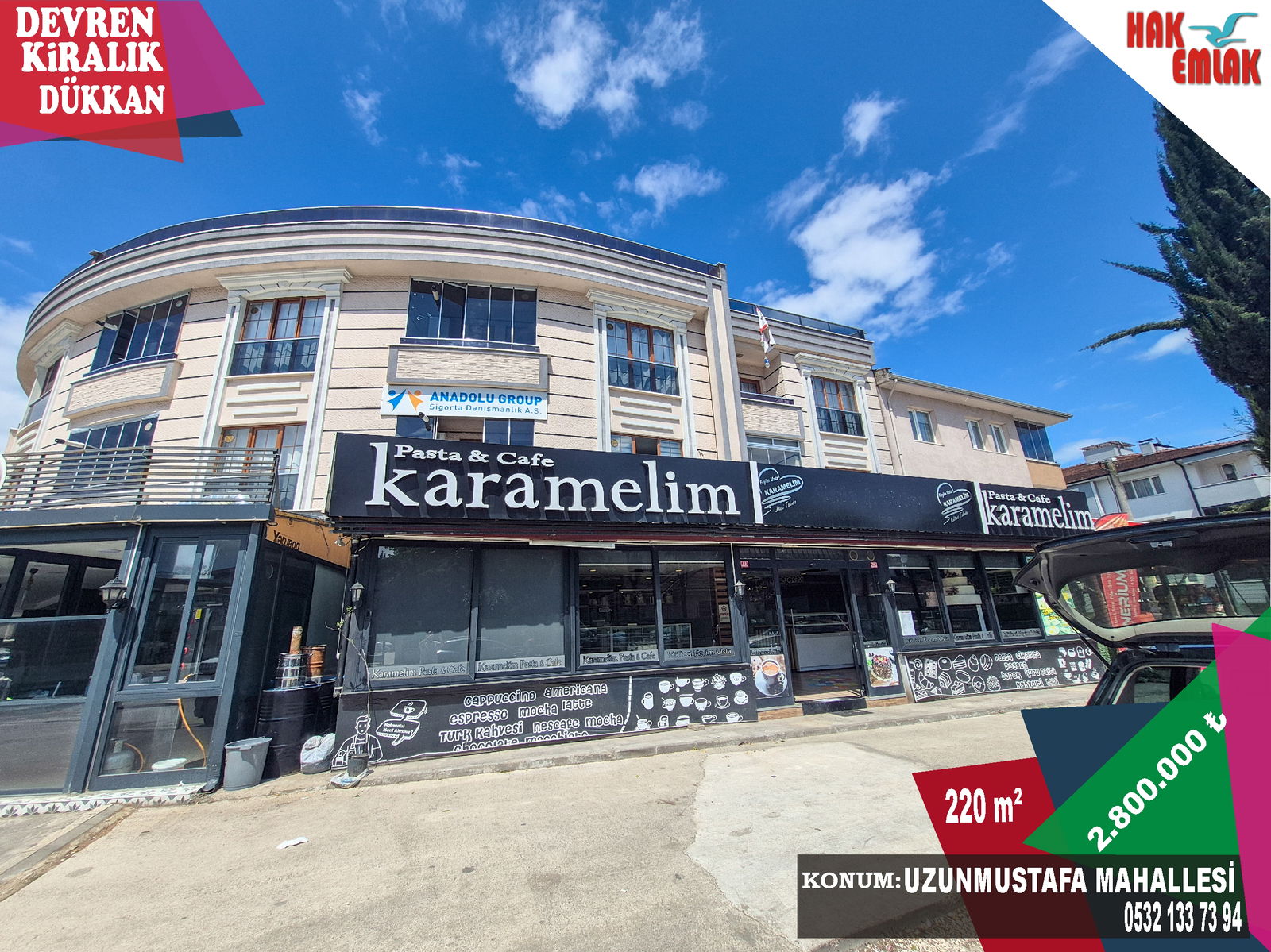Devren Kiralık Dükkan 2,800,000 TL