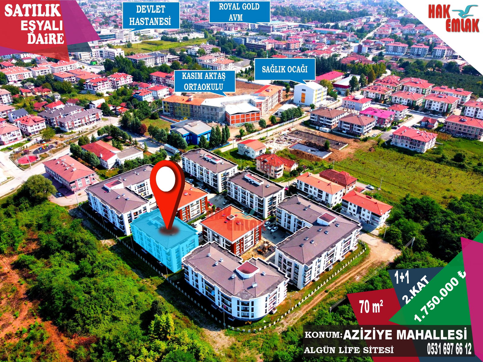 Satılık Daire 1,750,000 TL