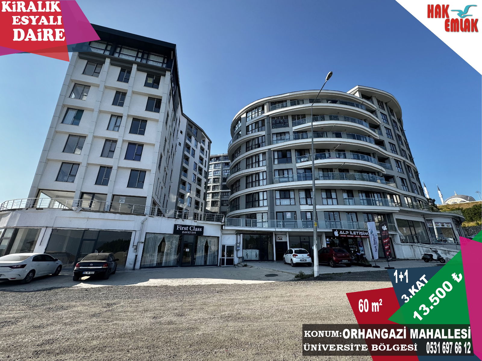 Kiralık Daire 13,500 TL