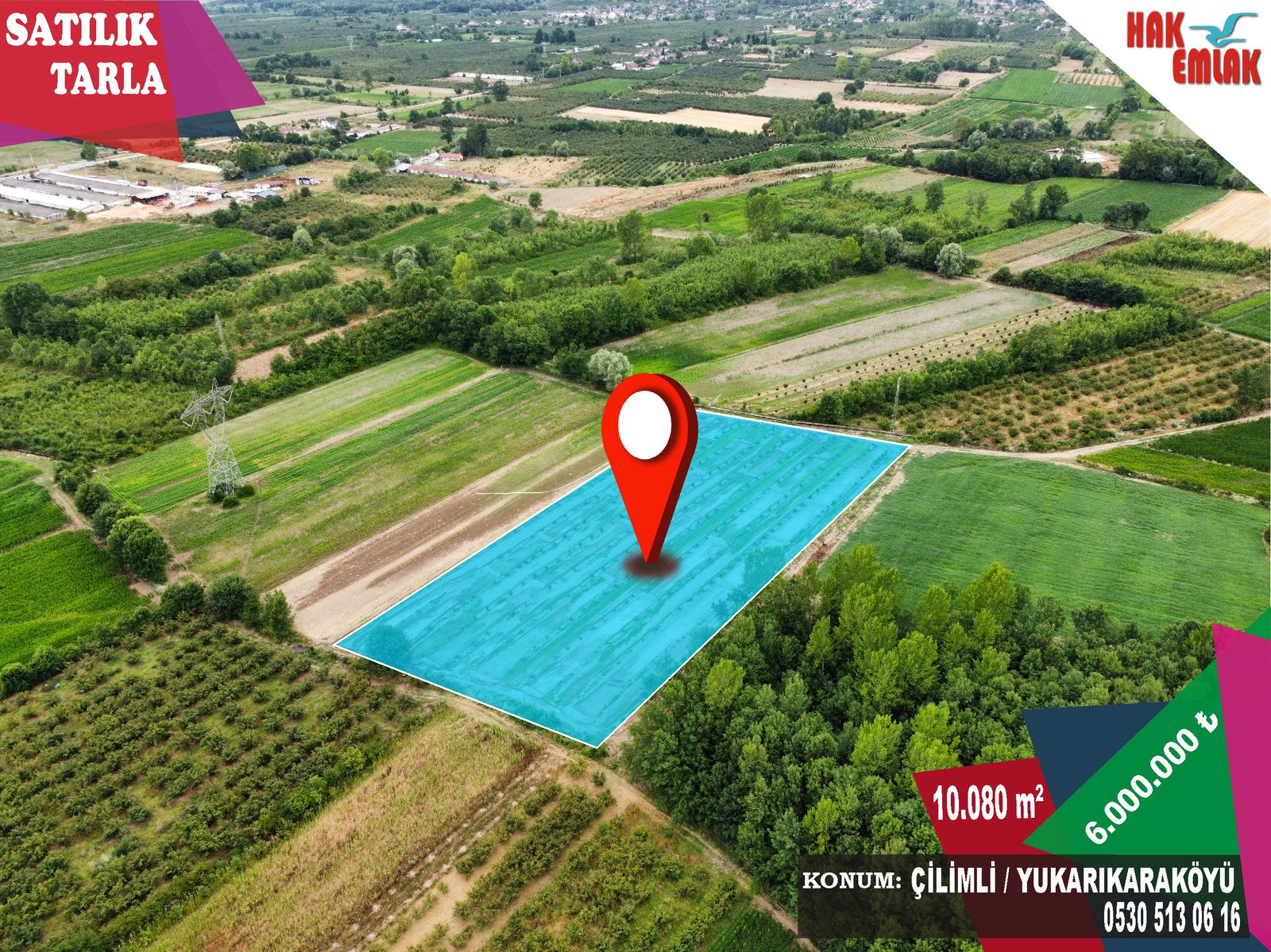 Satılık Arazi 6,000,000 TL