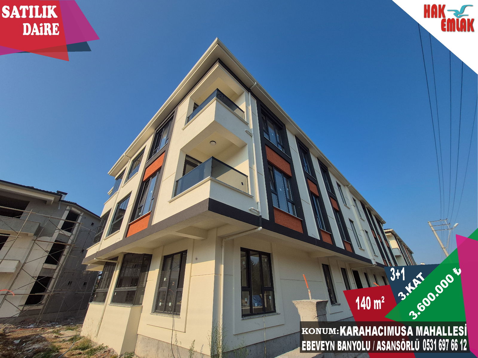 Satılık Daire 3,600,000 TL