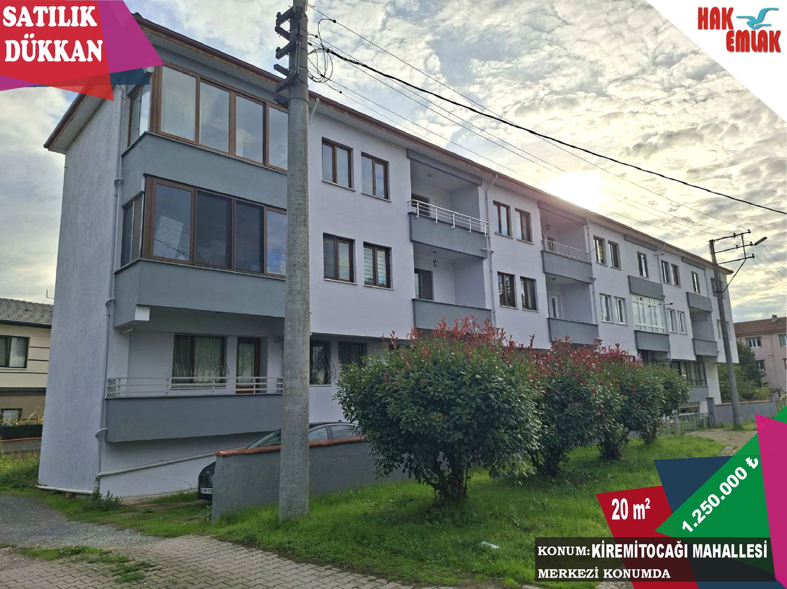 Satılık Dükkan 1,250,000 TL