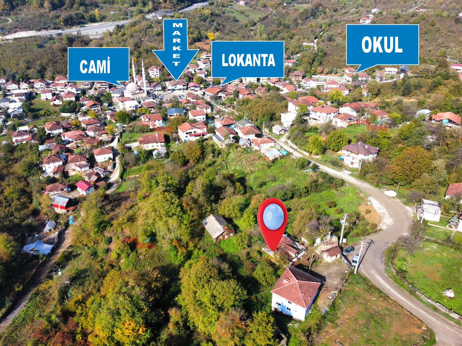 Hak Emlak'tan Boğaziçi Kabalak Mah.de Satılık Müstakil Ev