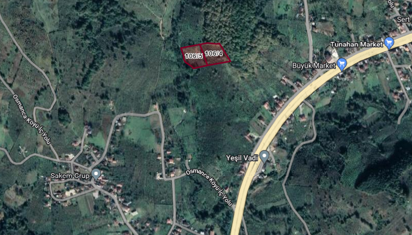 OSMANCA KÖYÜNDE 10644 M2 SATILIK ARAZİ