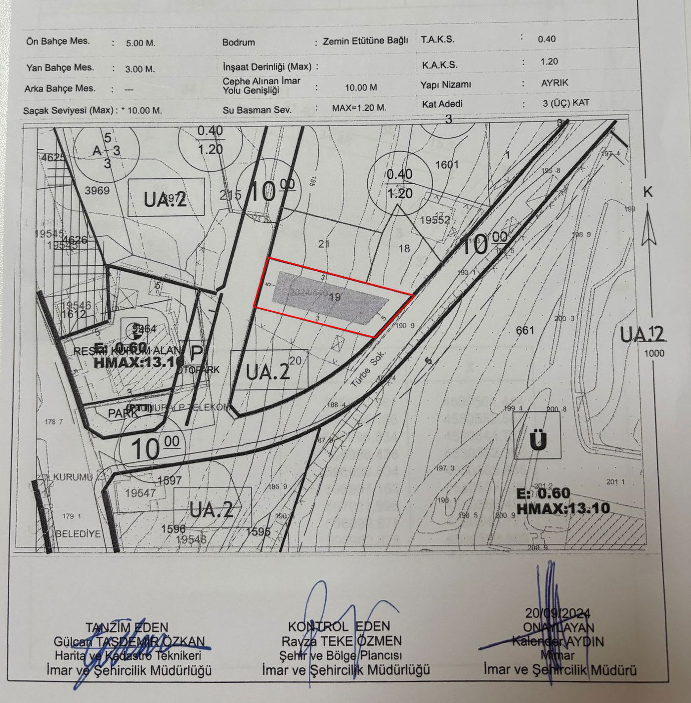 KONURALP MERKEZDE 656 M2 SATILIK ARSA