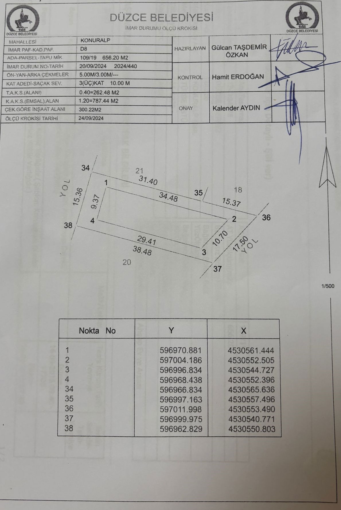 KONURALP MERKEZDE 656 M2 SATILIK ARSA