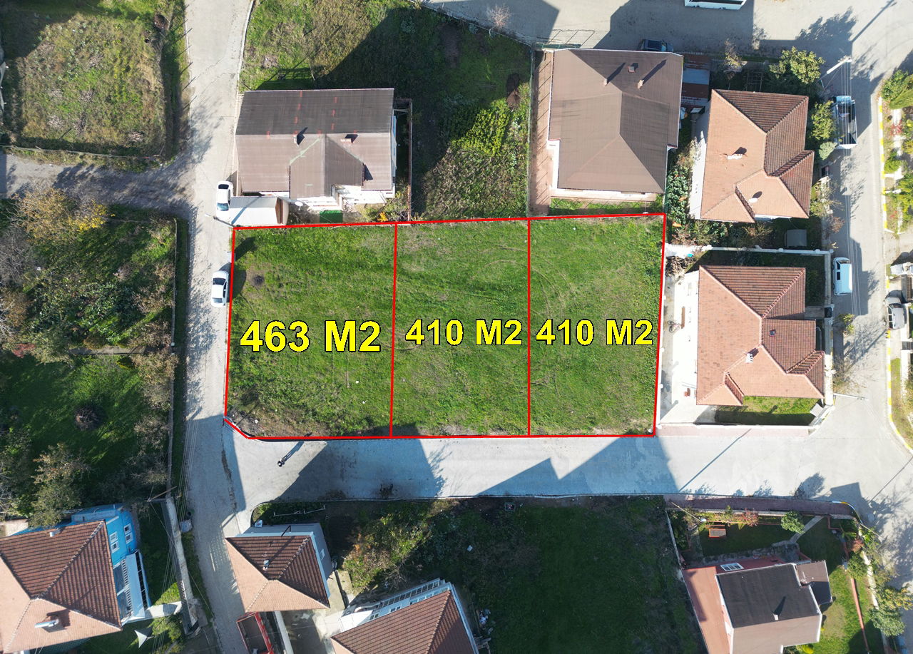 GÜMÜŞOVA YENİ MAHALLE'DE 410 M2 VE 463 M2 SATILIK PARSELLER
