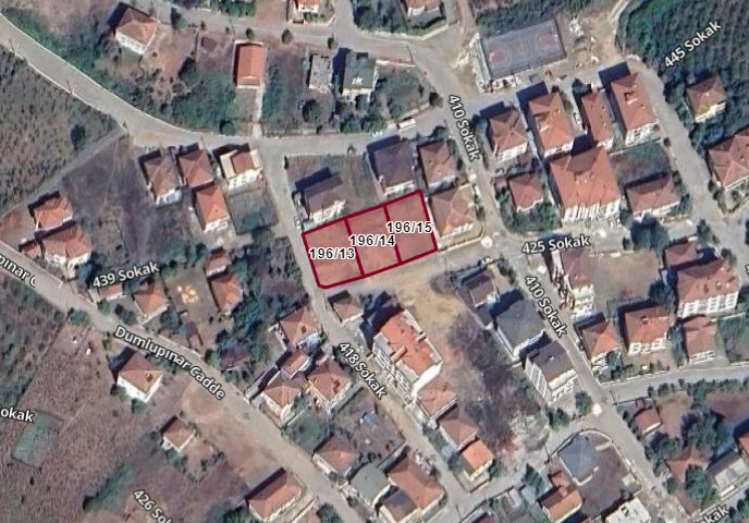 GÜMÜŞOVA YENİ MAHALLE'DE 410 M2 VE 463 M2 SATILIK PARSELLER