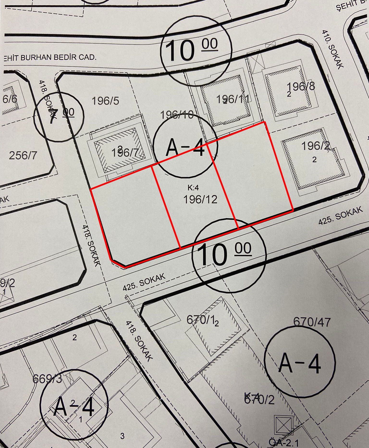 GÜMÜŞOVA YENİ MAHALLE'DE 410 M2 VE 463 M2 SATILIK PARSELLER