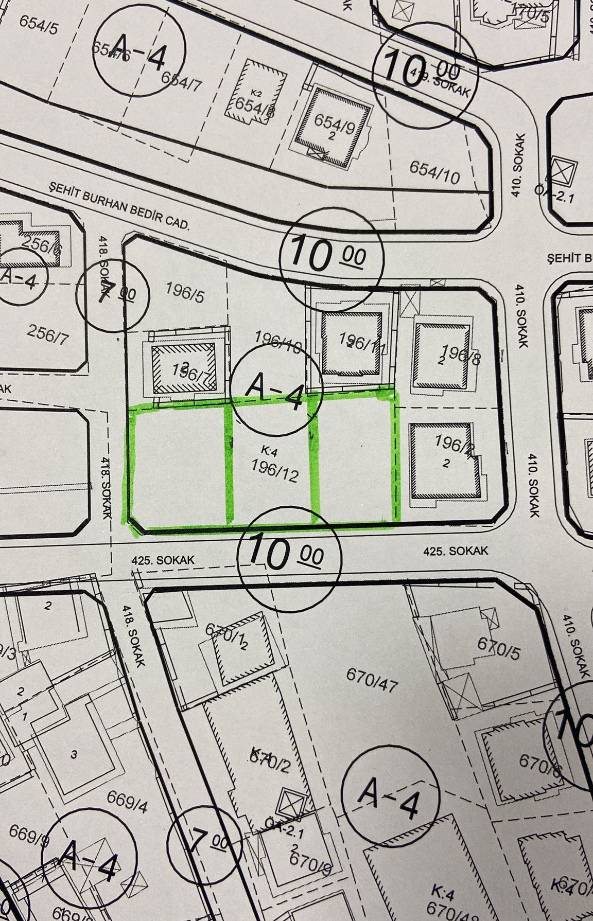 GÜMÜŞOVA YENİ MAHALLE'DE 410 M2 VE 463 M2 SATILIK PARSELLER