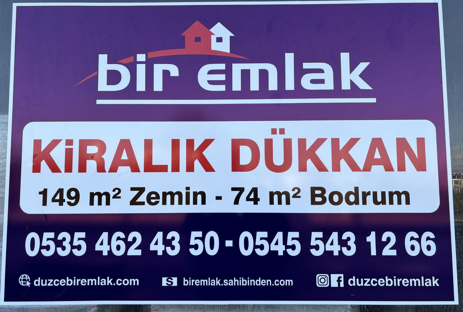 Kiralık Dükkan 35,000 TL