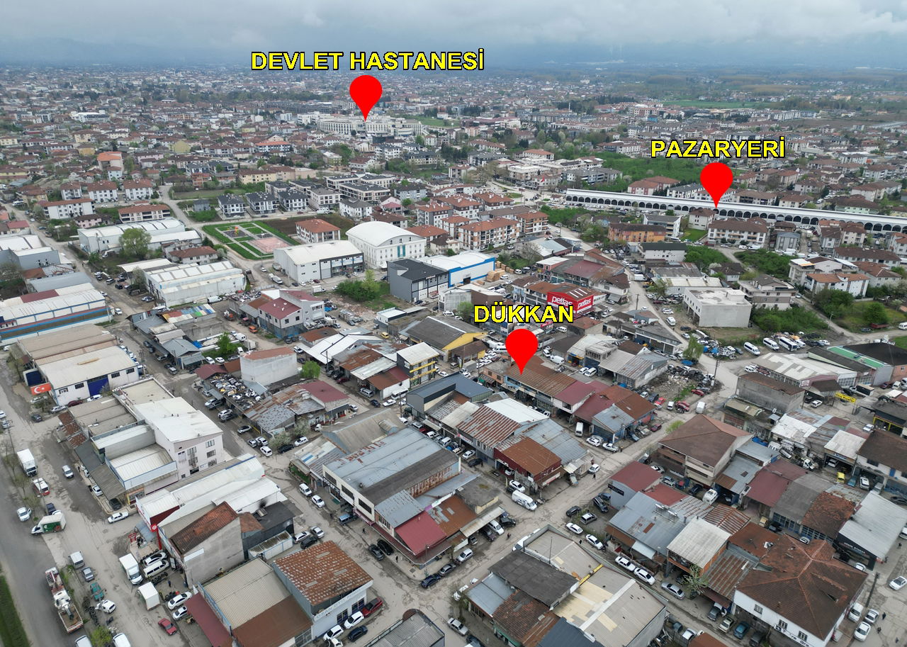 AZİZİYE MAHALLESİ YENİ SANAYİ'DE 140 M2 SATILIK DÜKKAN