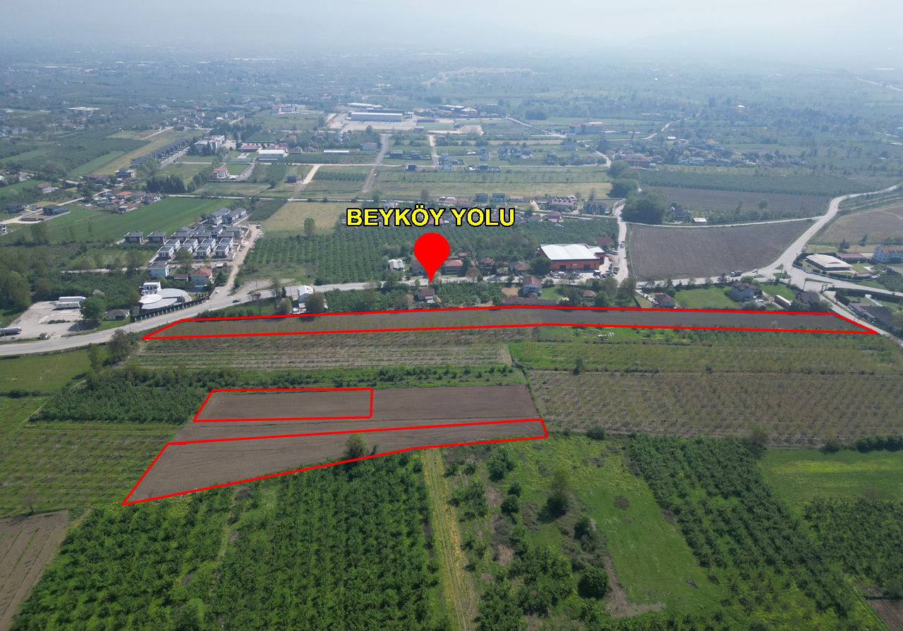 SİNİRCİ KÖYÜ'NDE 1377 - 3772   VE 11295 M2 SATILIK ARSALAR