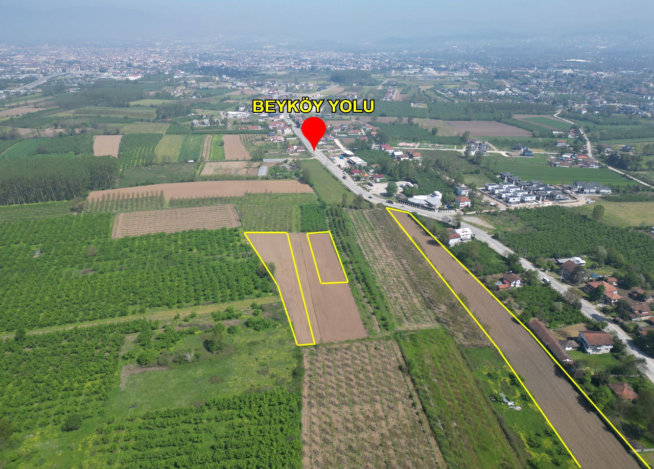 SİNİRCİ KÖYÜ'NDE 1377 - 3772   VE 11295 M2 SATILIK ARSALAR