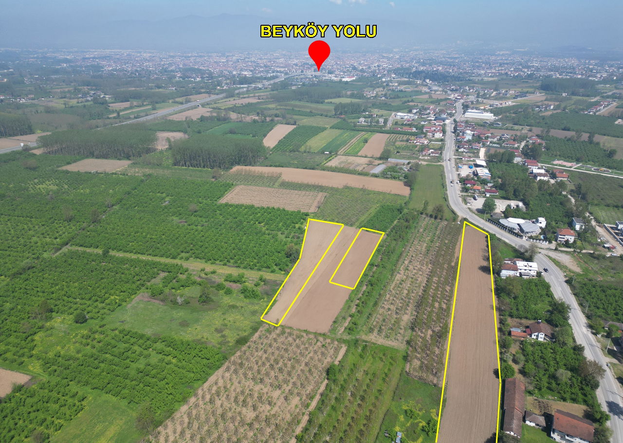 SİNİRCİ KÖYÜ'NDE 1377 - 3772   VE 11295 M2 SATILIK ARSALAR