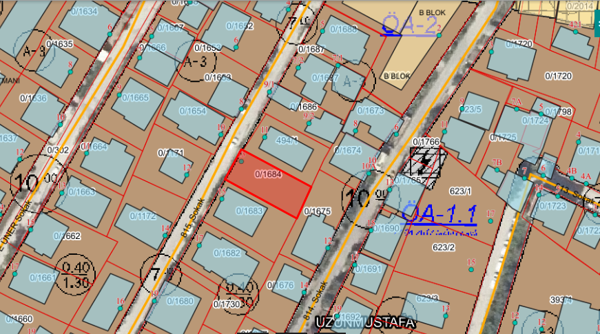 UZUN MUSTAFA MAHALLESİ'NDE 332 M2 SATILIK ARSA