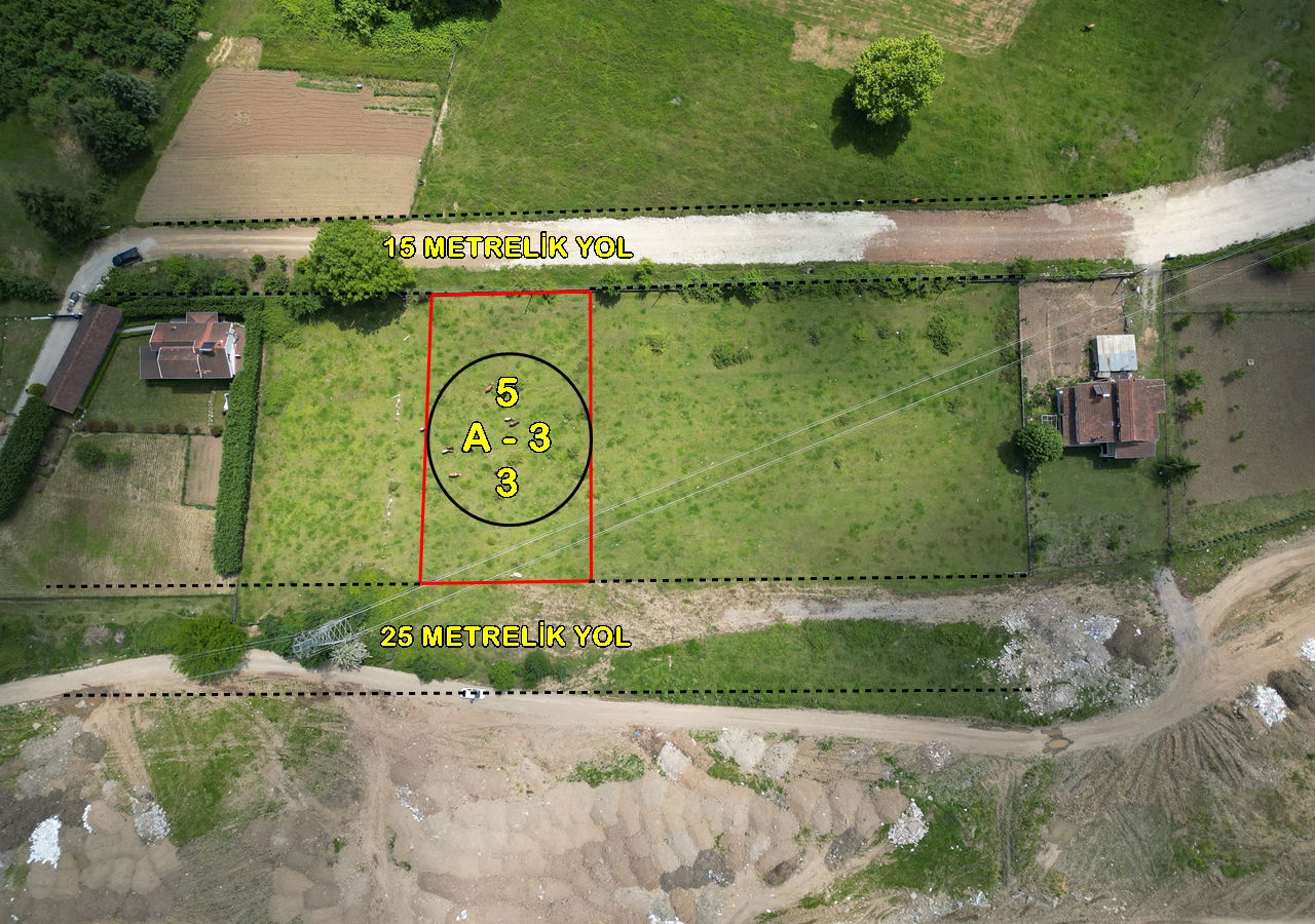  SARAYYERİ MAHALLESİ'NDE 1239 M2 SATILIK ARSA  