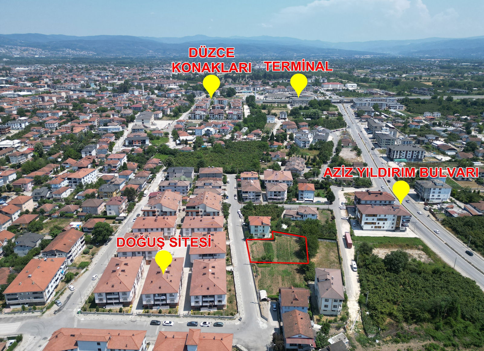 DARICI MAHALLESİ'NDE 955 M2 SATILIK ARSA