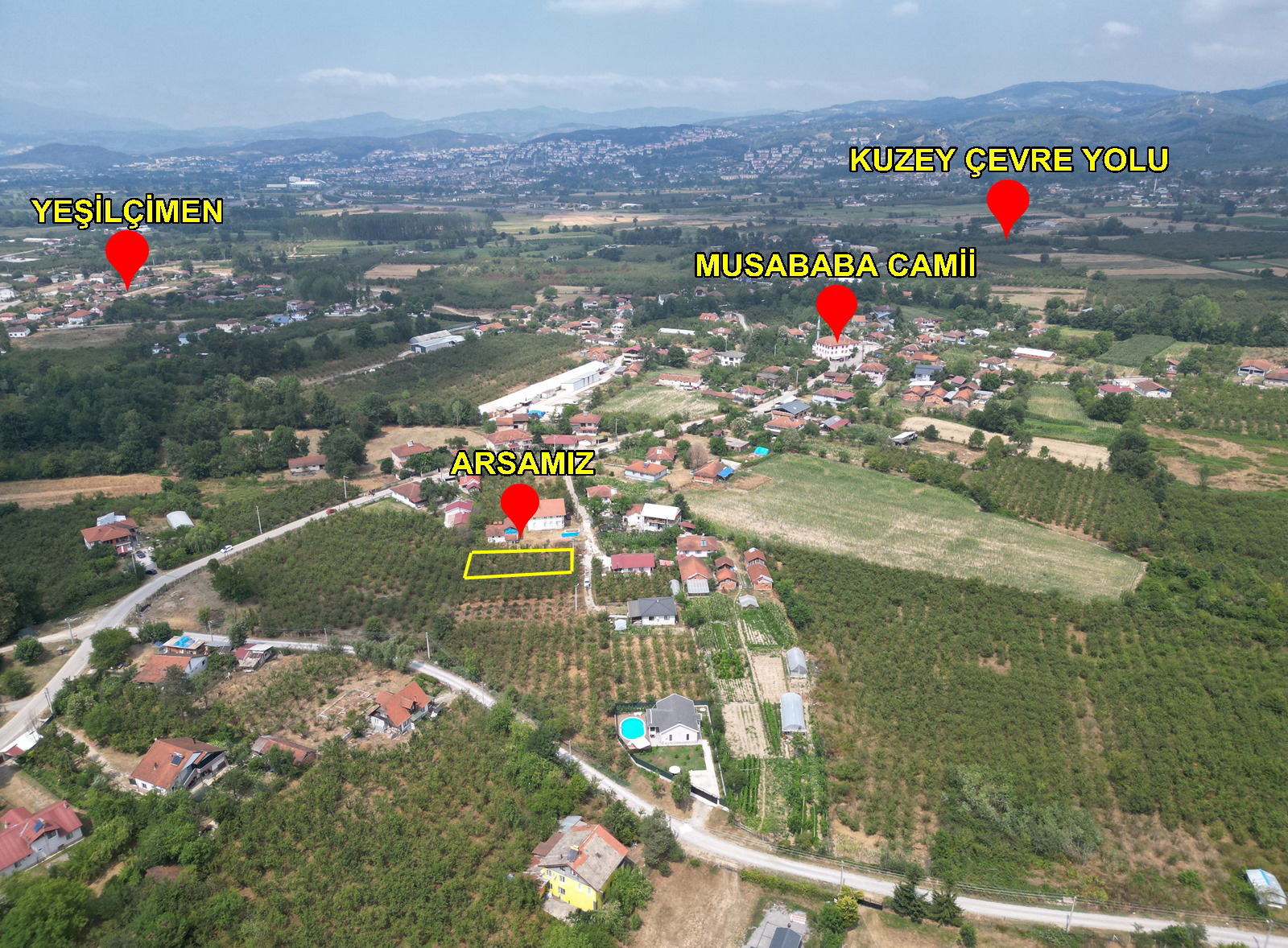 MUSABABA KÖYÜ'NDE 508 M2 SATILIK ARSA