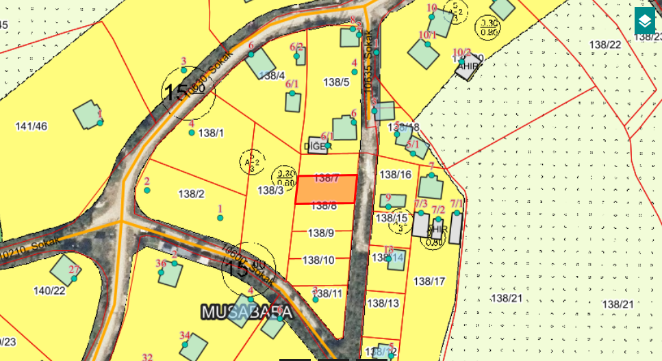 MUSABABA KÖYÜ'NDE 508 M2 SATILIK ARSA