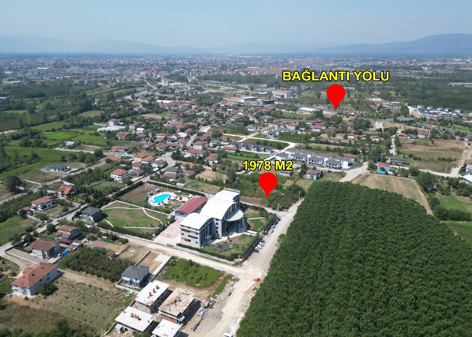 YAHYALAR MAHALLESİ'NDE 1978 M2 SATILIK ARSA