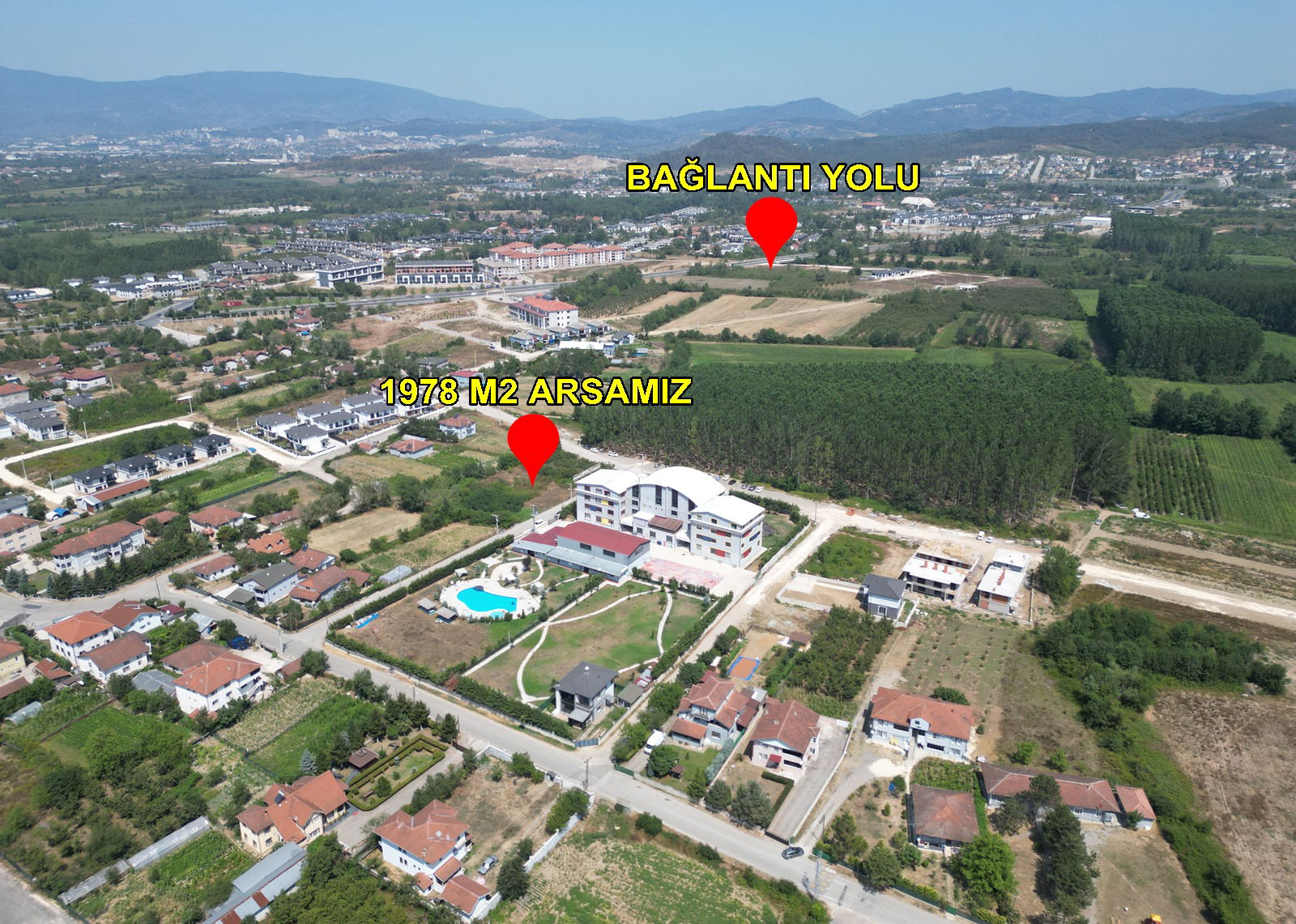 YAHYALAR MAHALLESİ'NDE 1978 M2 SATILIK ARSA