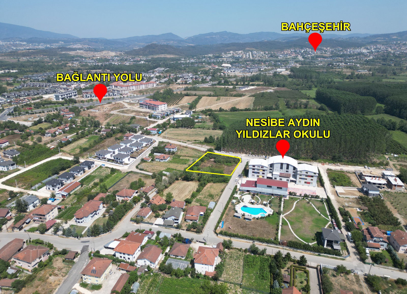 YAHYALAR MAHALLESİ'NDE 1978 M2 SATILIK ARSA