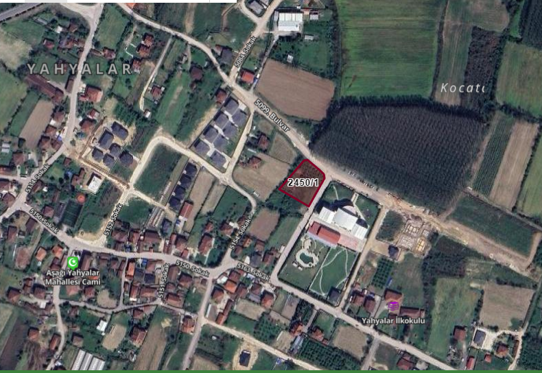 YAHYALAR MAHALLESİ'NDE 1978 M2 SATILIK ARSA