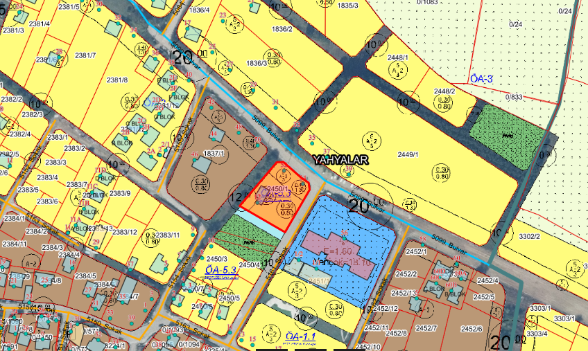 YAHYALAR MAHALLESİ'NDE 1978 M2 SATILIK ARSA