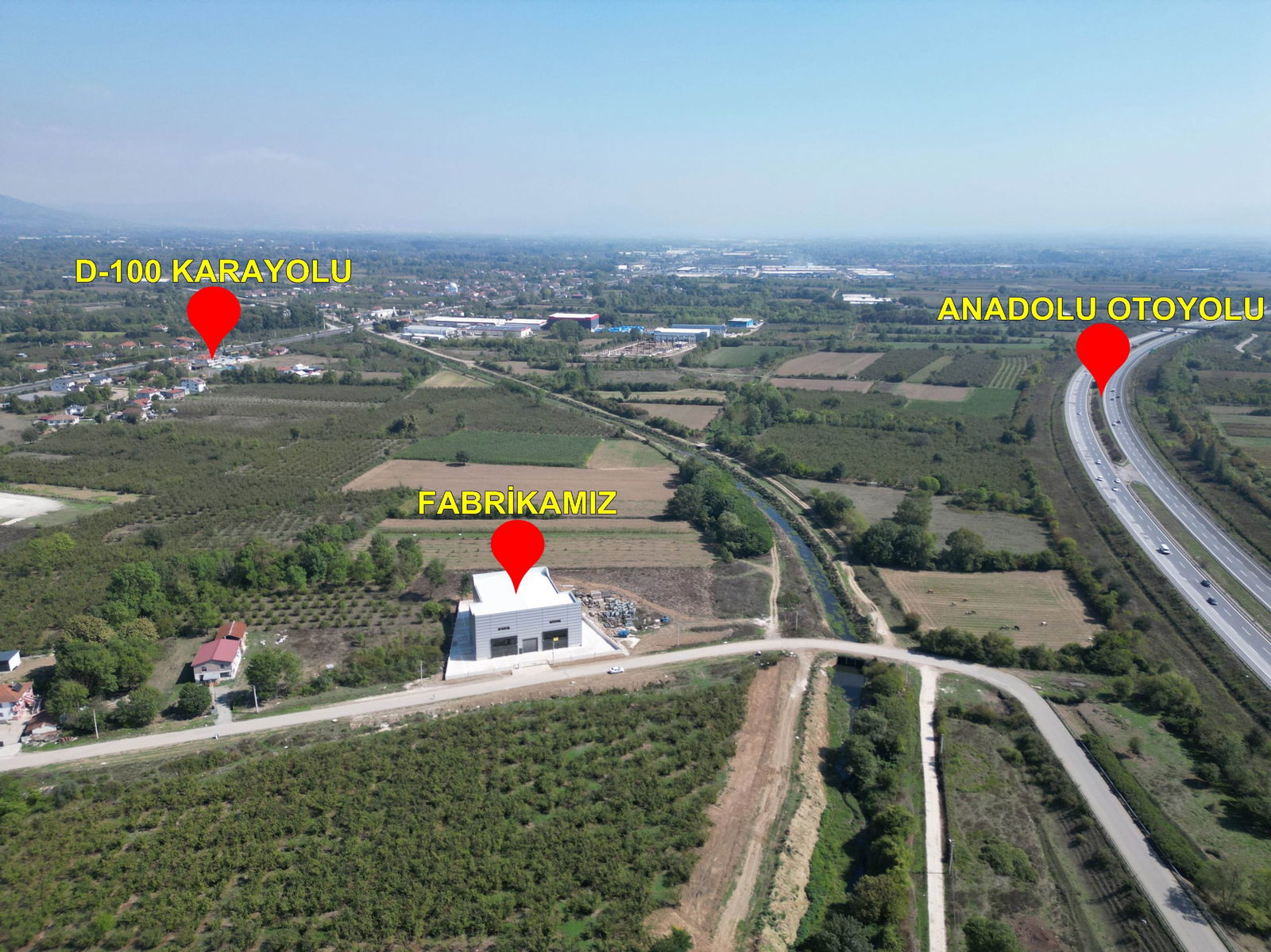 GÜMÜŞOVA HACIKADİRLER'DE 2000 M2 KİRALIK FABRİKA