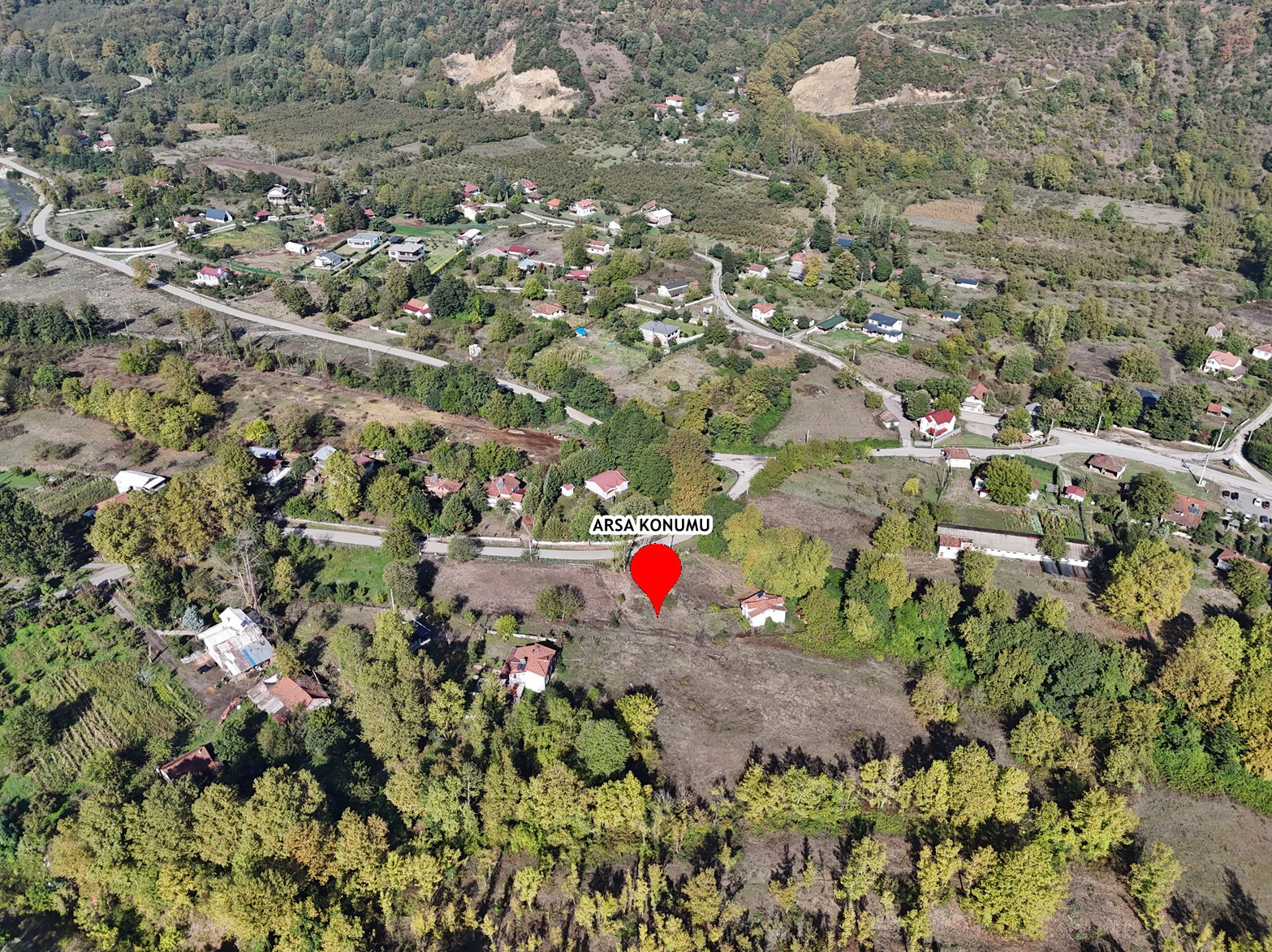 GÖLYAKA HACISÜLEYMANBEY KÖYÜ'NDE  2011 M2 SATILIK ARSA