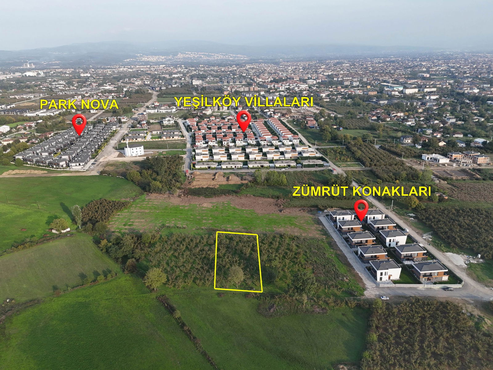SARAYYERİ MAHALLESİ'NDE 2050 M2 SATILIK ARSA